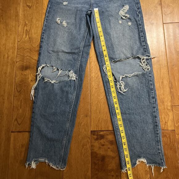 BDG Urban Outfitters High Rise Baggy Jeans Size 24 Distressed Casual 90’s Retro - Picture 6 of 12